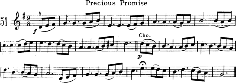 Precious Promise Violin Sheet Music
