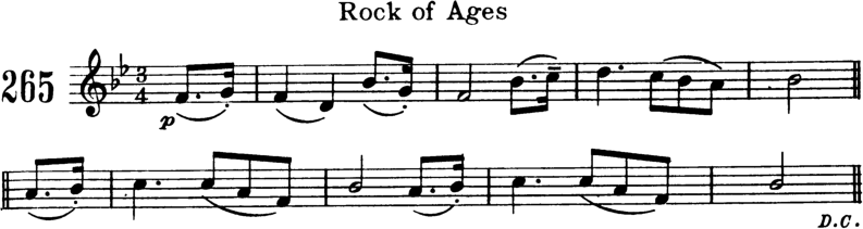 Rock of Ages Violin Sheet Music