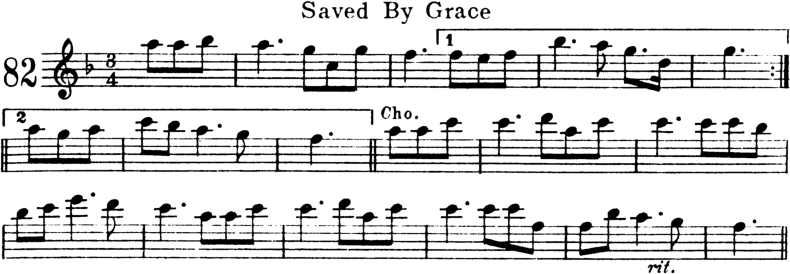 Saved By Grace Violin Sheet Music