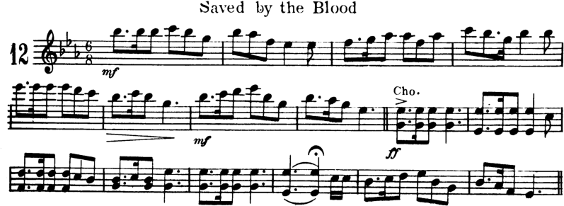 Saved By the Blood Violin Sheet Music