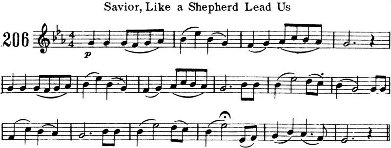 Savior Like a Shepherd Lead Us Violin Sheet Music