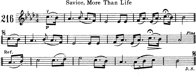 Savior More Than Life Violin Sheet Music