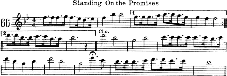 Standing On the Promises Violin Sheet Music