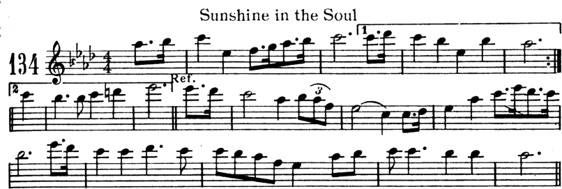Sunshine In the Soul Violin Sheet Music