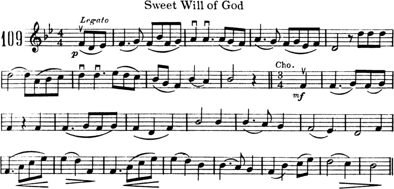 Sweet Will of God Violin Sheet Music