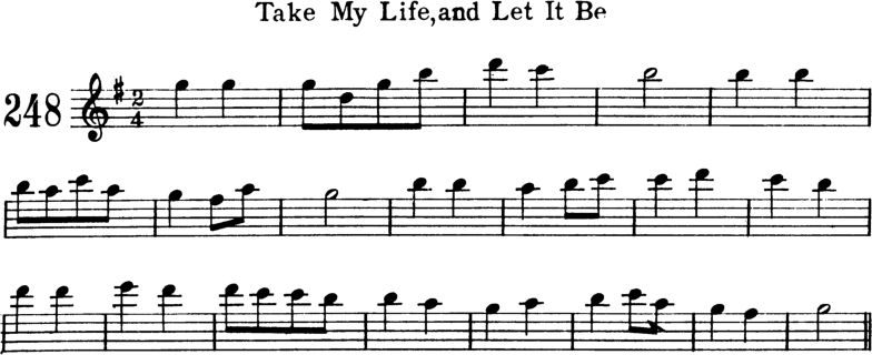 Take My Life And Let It Be Violin Sheet Music