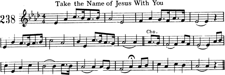 Take the Name of Jesus With You Violin Sheet Music