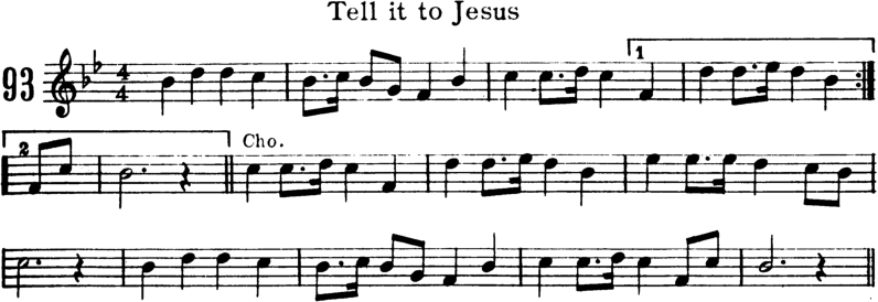 Tell It To Jesus Violin Sheet Music