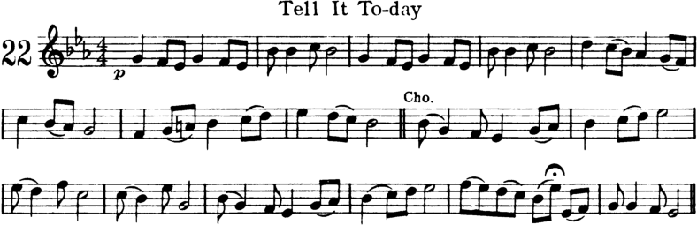 Tell It Today Violin Sheet Music