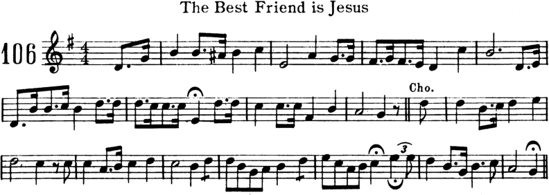 The Best Friend Is Jesus Violin Sheet Music