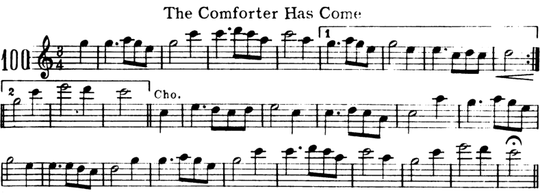 The Comforter Has Come Violin Sheet Music