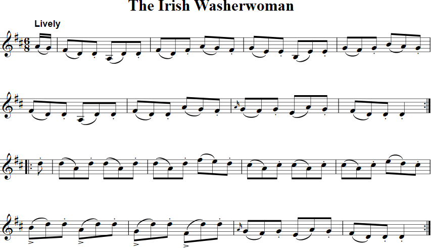 The Irish Washerwoman Violin Sheet Music