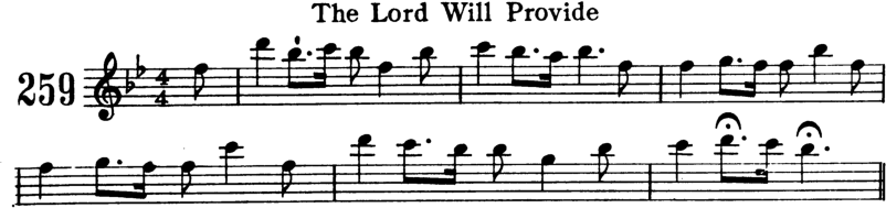 The Lord Will Provide Violin Sheet Music