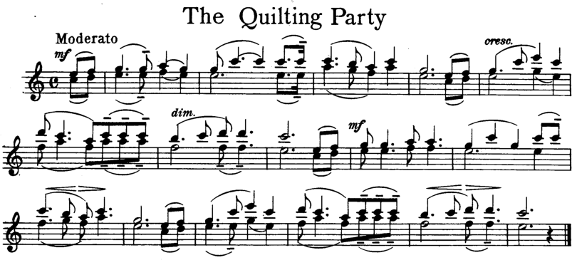 The Quilting Party Violin Sheet Music