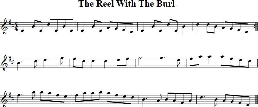 The Reel With the Burl Violin Sheet Music
