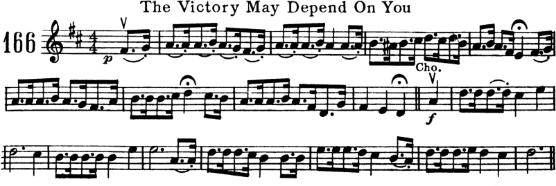The Victory May Depend On You Violin Sheet Music