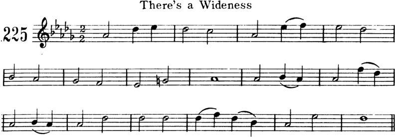 There's a Wideness Violin Sheet Music