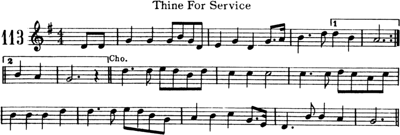 Thine For Service Violin Sheet Music