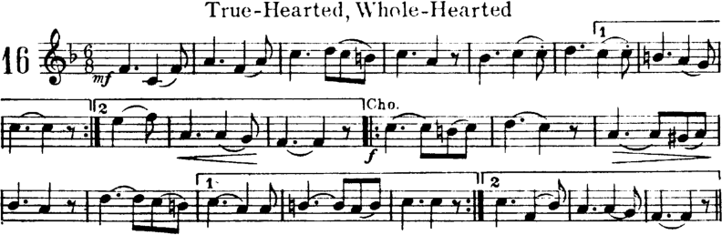 True Hearted Whole Hearted Violin Sheet Music