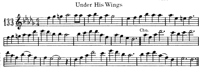 Under His Wings Violin Sheet Music