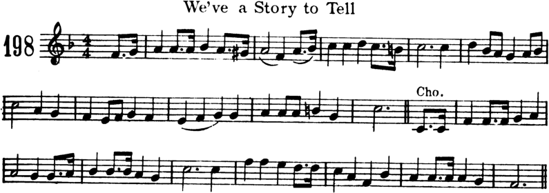 We've a Story To Tell Violin Sheet Music