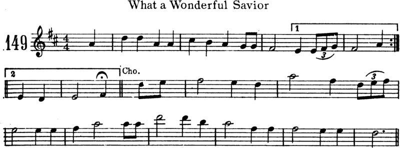 What a Wonderful Savior Violin Sheet Music