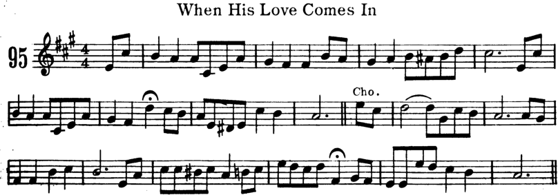 When His Love Comes In Violin Sheet Music
