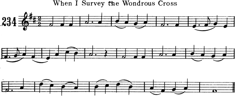 When I Survey the Wondrous Cross Violin Sheet Music