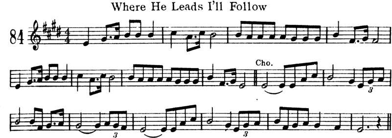 Where He Leads I'll Follow Violin Sheet Music