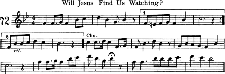 Will Jesus Find Us Watching Violin Sheet Music
