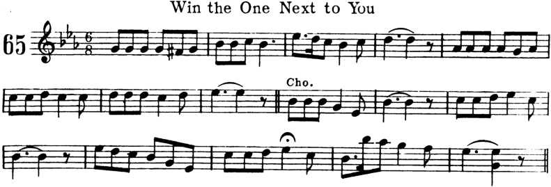 Win the One Next To You Violin Sheet Music
